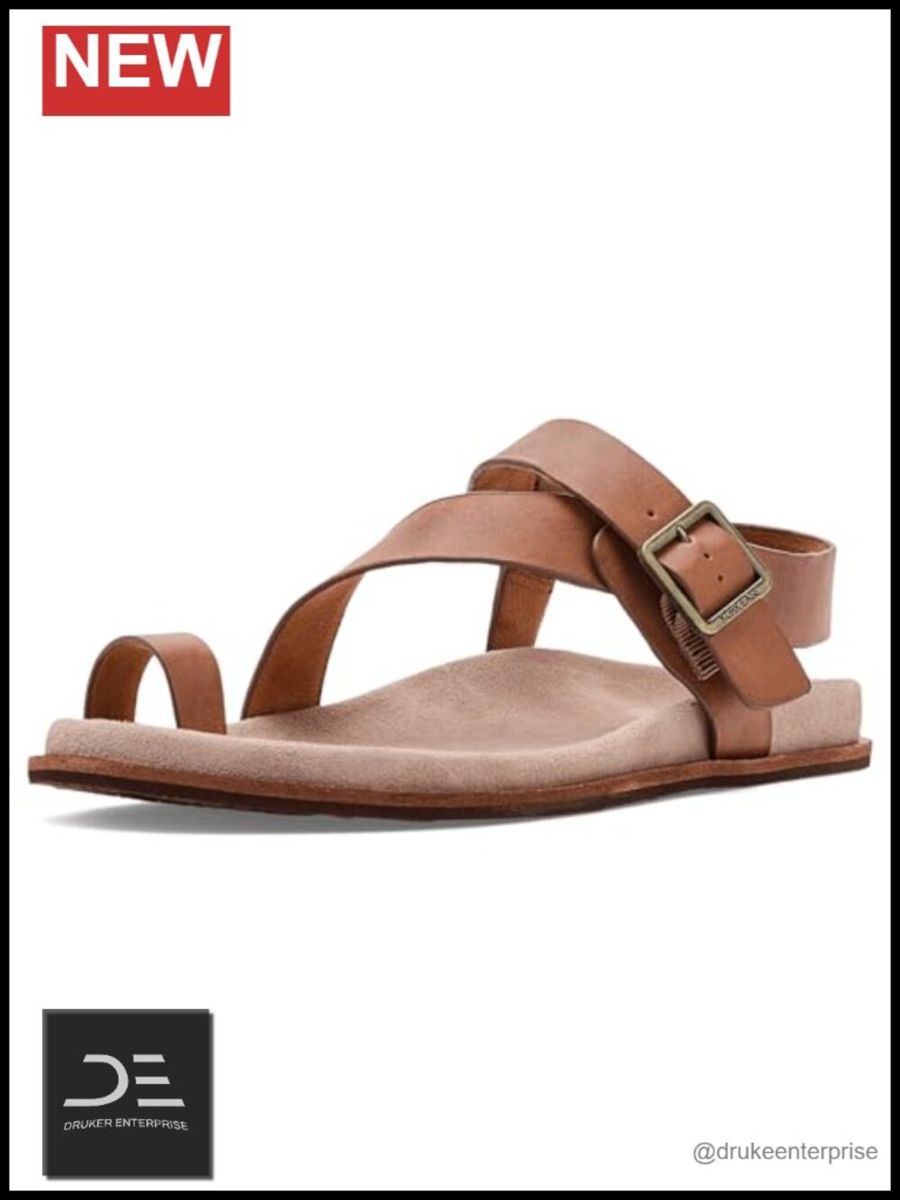 Kork-Ease Womens Anya Flat Sandal Leather Open Toe Comfort Gladiator